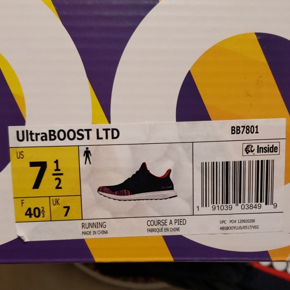 Adidas Ultra Boost 1.0 Multi-Color Toe Navy - Picture 6 of 6